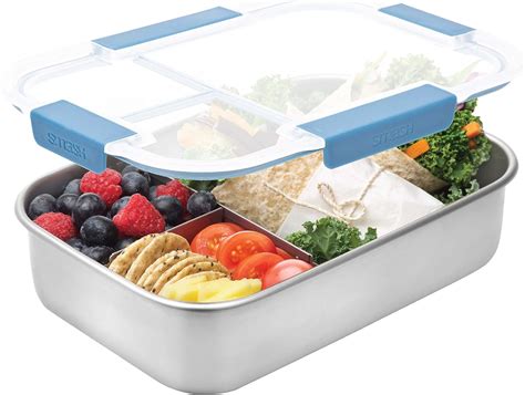 smash blue stainless steel bento box|smash lunchbox.